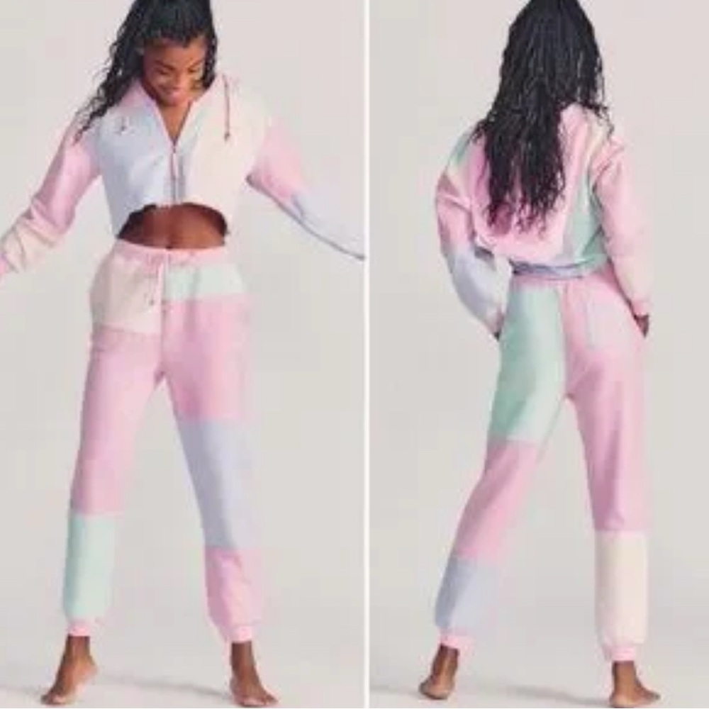 LoveShackFancy Color-Block Joggers - Picture 2 of 12